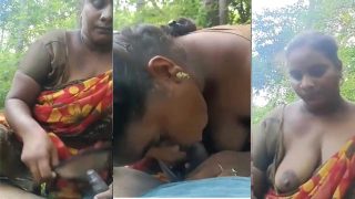 Desi Tamil Aunty Secret – Jungle Fucking With Lover